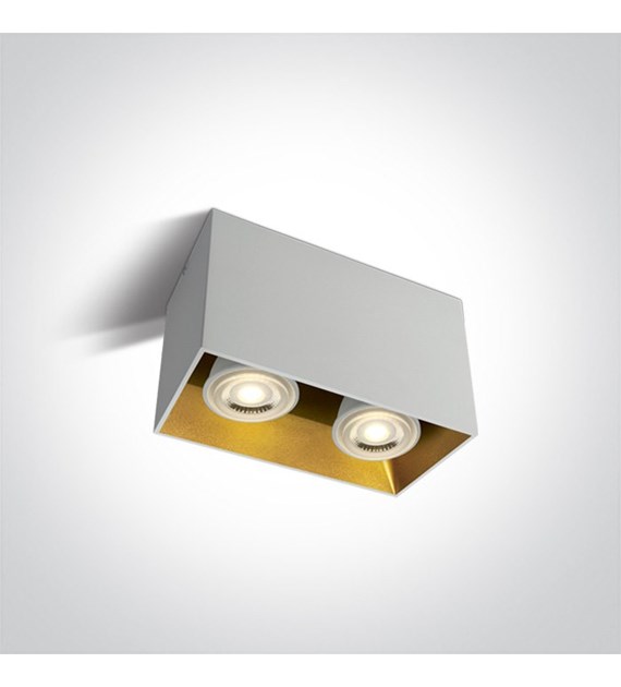 12205TA/W biała oprawa sufitowa z oprawką GU10 MR1