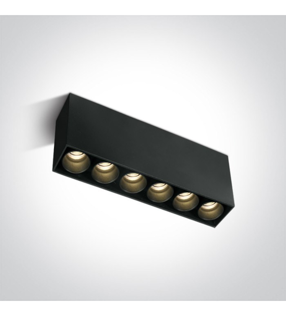 12606C/B/W czarna oprawa sufitowa SMD LED 15W 3000