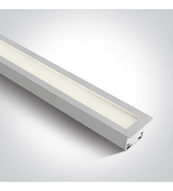 38145AR/W/C biała wpuszczana oprawa sufitowa UGR19