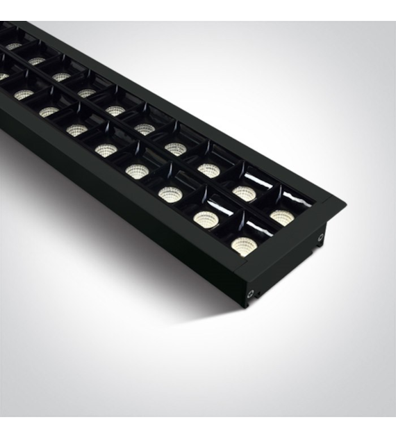 38150BR/B/C czarna oprawa wpuszczana UGR17 4000K 4