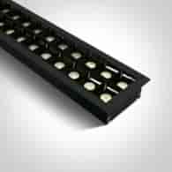 38150BR/B/W czarna oprawa wpuszczana UGR17 3000K 4