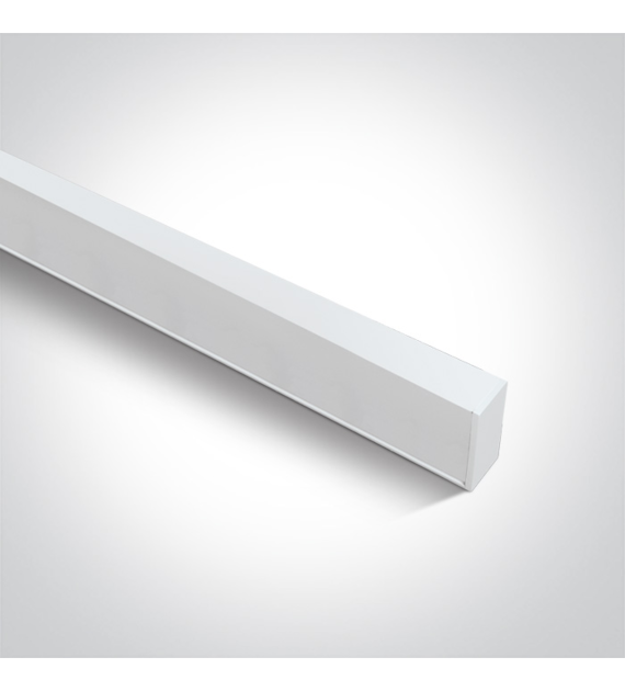 38150E/W biały profil 1m + 4 klipsy mocujące & 4 z
