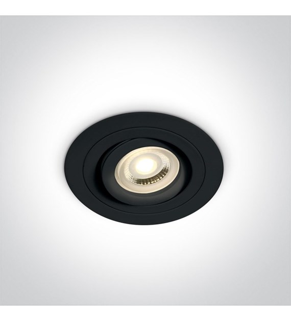 11105ABG/B czarny wpust z oprawką GU10 MR16 10W