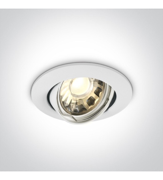 11105GU/W Wpust biały GU10 10W IP20