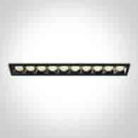 50006B/B/W czarna oprawa podtynkowa LED 40W 3000K