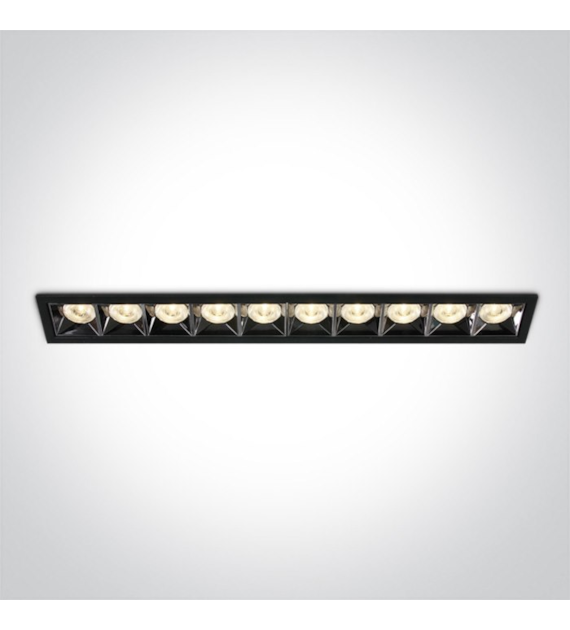 50006B/B/W czarna oprawa podtynkowa LED 40W 3000K