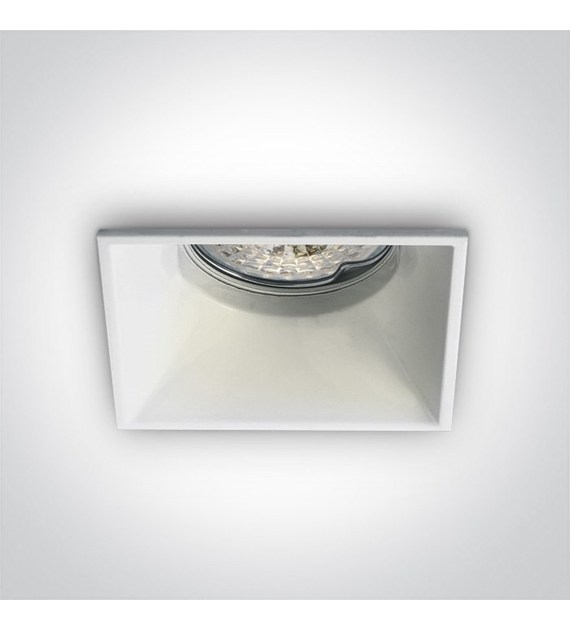 50105TG/W Wpust biały z oprawką GU10