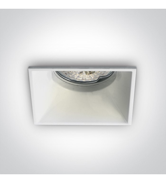 50105TG/W Wpust biały z oprawką GU10