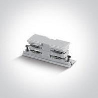 41008A/W Łącznik niewidoczny biały do szyn 3-faz.