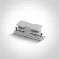 41008A/W Łącznik niewidoczny biały do szyn 3-faz.