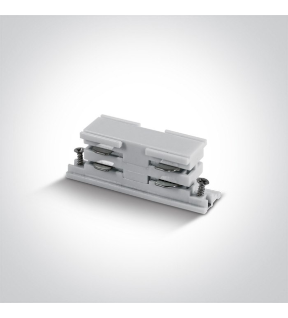 41008A/W Łącznik niewidoczny biały do szyn 3-faz.