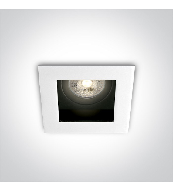 51105TA/W biały wpust z oprawką GU10 MR16 dark lig