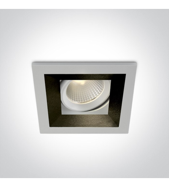 51112H/W/W biały wpust z wymiennymi pierścieniami