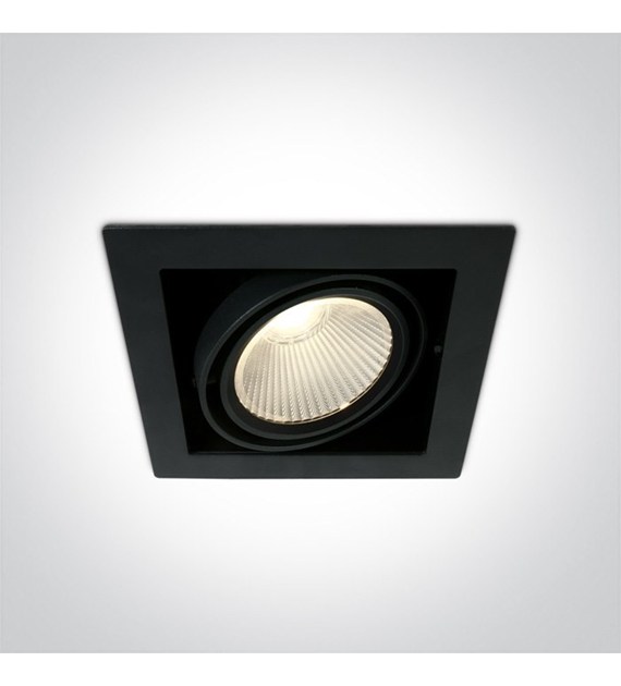 51130/B/W czarny wpuszczany downlight COB LED 3000
