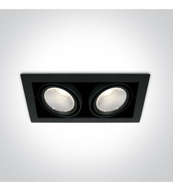 51230/B/C czarny wpuszczany downlight COB LED 4000