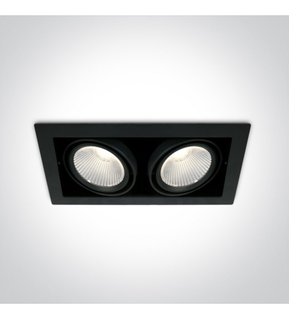 51230/B/C czarny wpuszczany downlight COB LED 4000