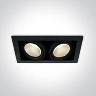 51230/B/W czarny wpuszczany downlight COB LED 3000