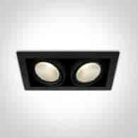 51230/B/W czarny wpuszczany downlight COB LED 3000
