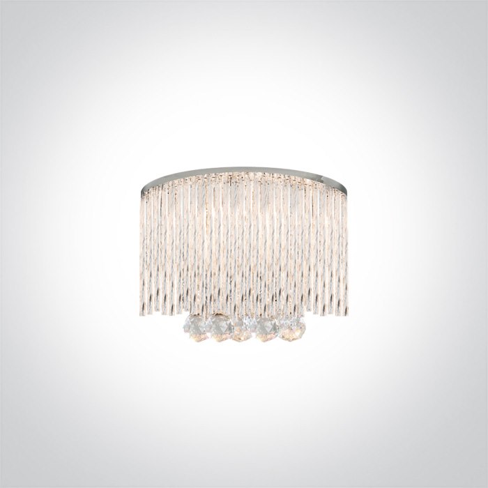 60158 dekoracyjny chromowany kinkiet G9 2x9W 100-2