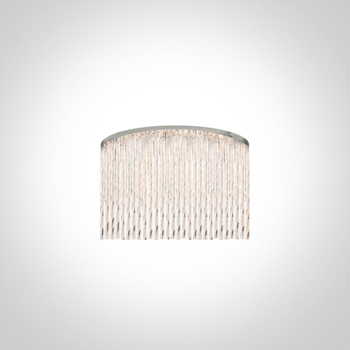 60168 dekoracyjny chromowany kinkiet G9 2x9W 100-2