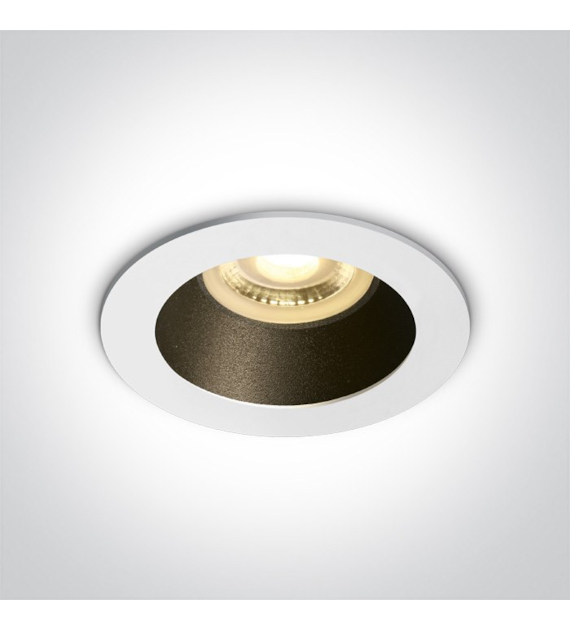 10105M/W/B Wpust Kanawi biało-mosiężny GU10 IP20