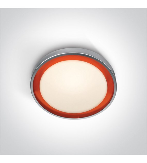 62010/G/OR ozdobny plafon z pomarańczowym pierście