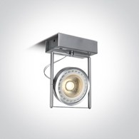 62110A/AL aluminiowa oprawa sufitowa z oprawką GU1