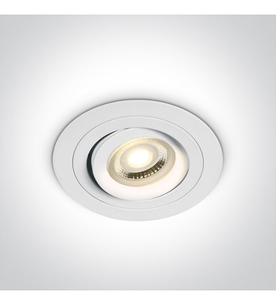 11105ABG/W biały wpust z oprawką GU10 MR16