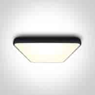 62160A/B/W czarny plafon LED 3000K 62W; nieściemni