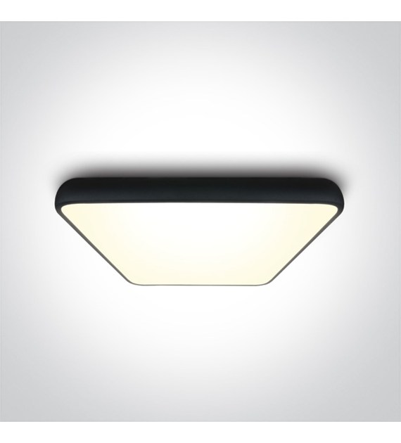 62160A/B/W czarny plafon LED 3000K 62W; nieściemni