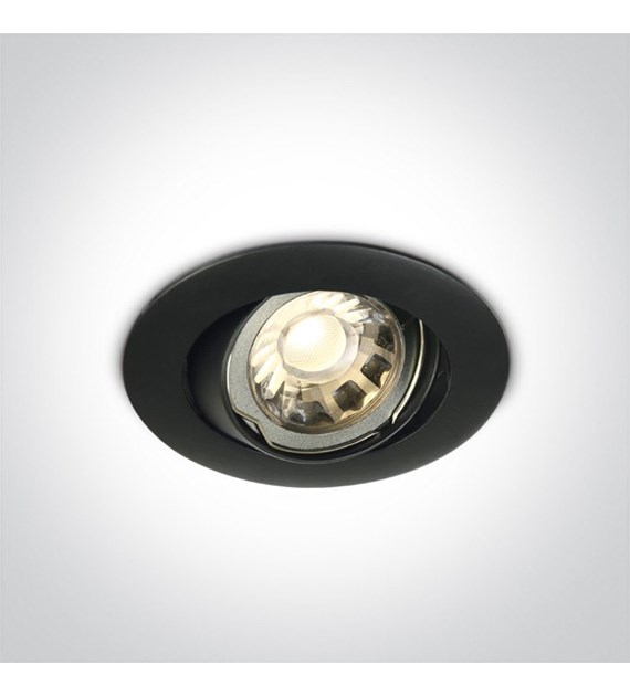 11105GU/B czarny wpust z oprawką GU10 MR16