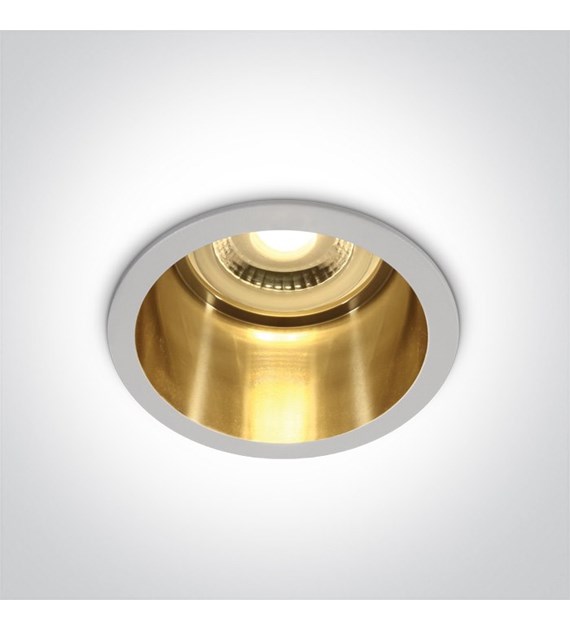 10105D8/W/GL Wpust Ormos biały złoty GU10