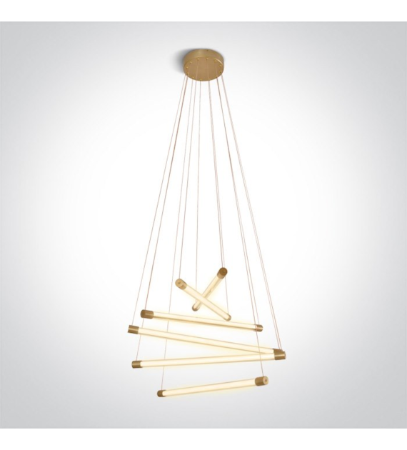 63056/BBS matowa mosiężna lampa wisząca LED 50W 23