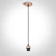 63126/CU miedziane zawiesie E27 20W