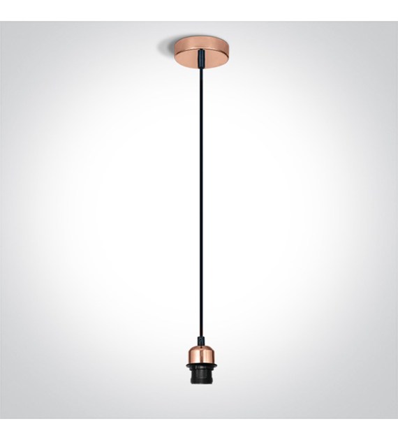 63126/CU miedziane zawiesie E27 20W