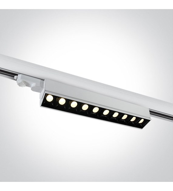 65024T/W/W biały naświetlacz track z regulacą +-45