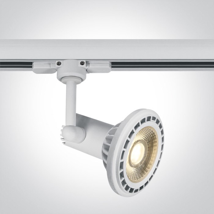 65118AT/W biały track spot  range GU10 R111 50W
