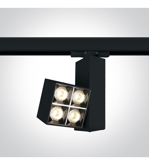 65406BT/B/W czarny reflektorek track COB LED 3000K