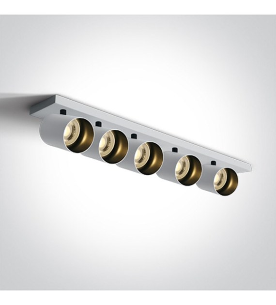 65505N/W biała lampa sufitowa w stylu retro GU10 M