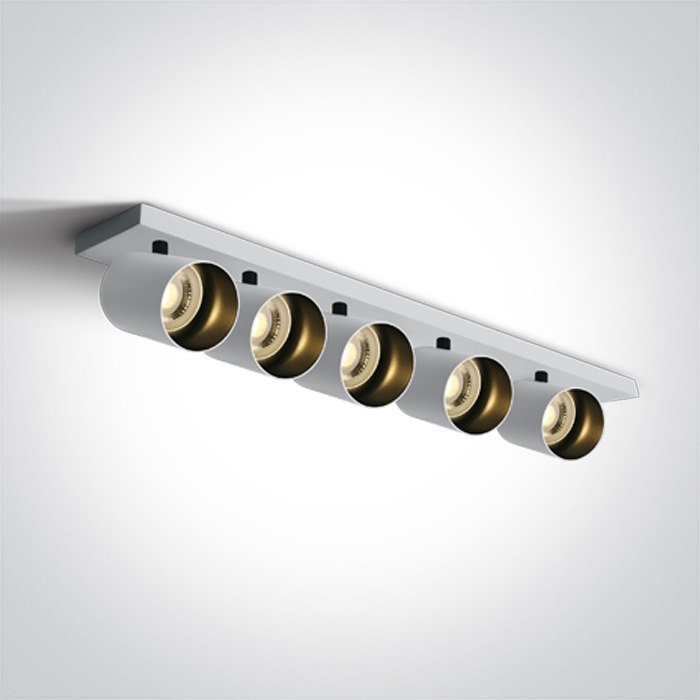 65505N/W biała lampa sufitowa w stylu retro GU10 M