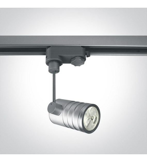 65608T/G/D  szary track spot LED 6000K 3x1W; elekt