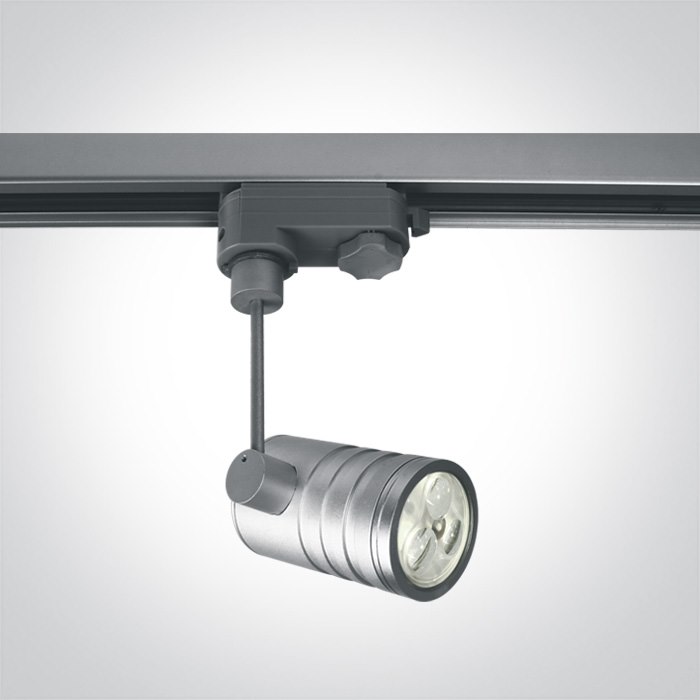 65608T/G/D  szary track spot LED 6000K 3x1W; elekt