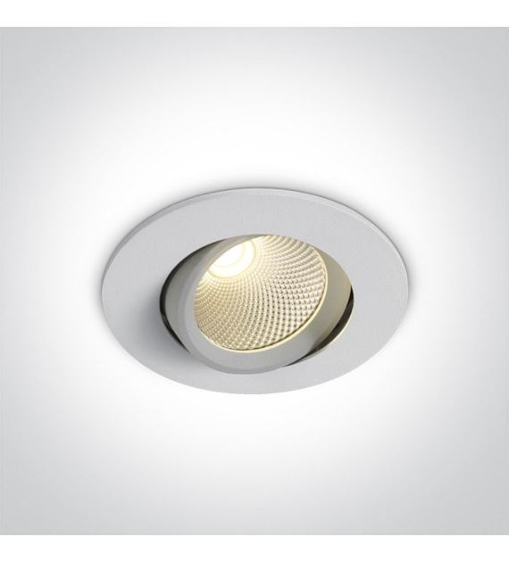 11107B/W/W Wpust biały reg. LED 3000K 7W IP20