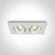 51205ABG/W Wpust Glafira biały 2xGU10 10W IP20