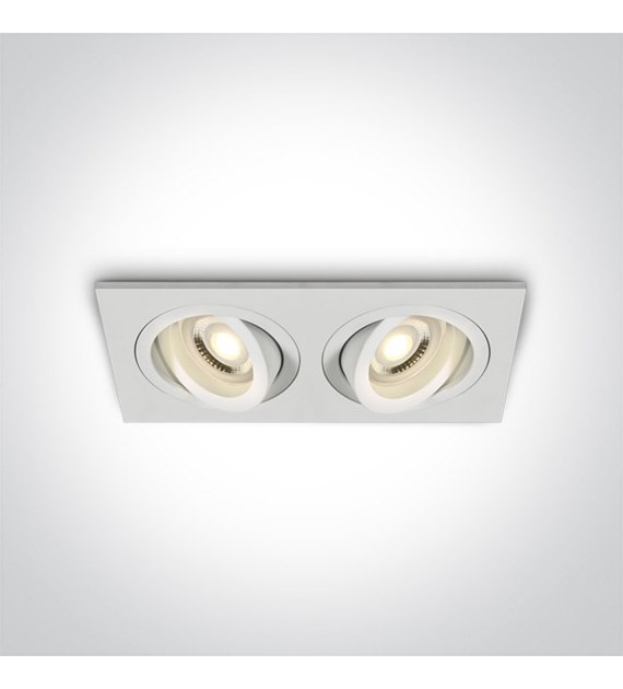 51205ABG/W Wpust Glafira biały 2x10W GU10 MR16