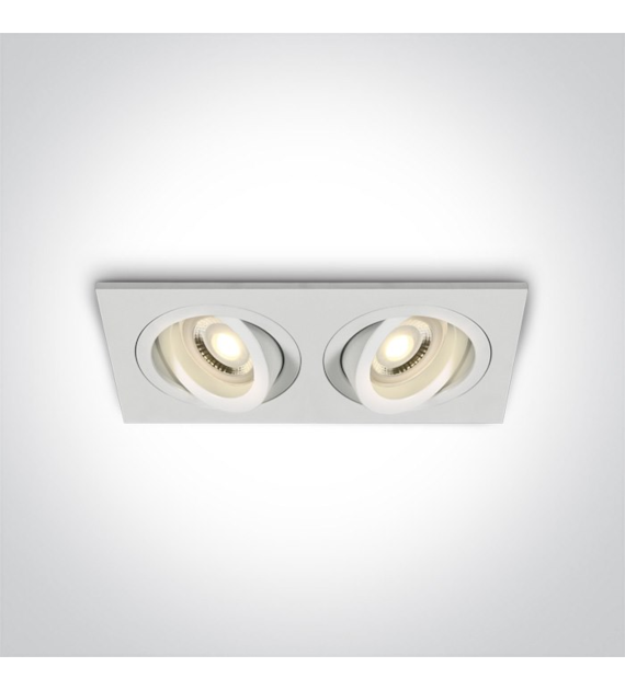 51205ABG/W Wpust Glafira biały 2xGU10 10W IP20
