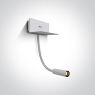 65744/W/W biała przyłóżkowa oprawa COB LED 3000K 3