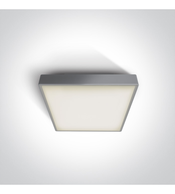 67282N/G/W szary plafon LED 3000K 16W IP65; nieści