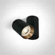 65105E/B Lampa sufitowa czarna 10W GU10 IP20 230V