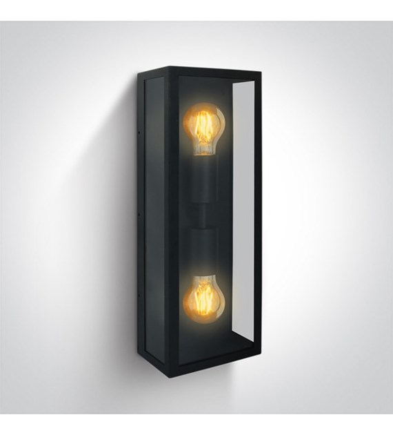 67406B/B czarna lampa ogrodowa 2x40W  E27; stal ni